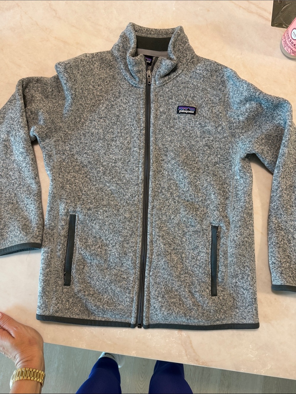 Patagonia Heather Gray Full-Zip Jacket